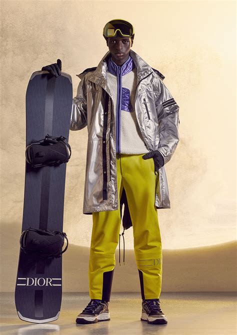 dior orange jacket ski collection